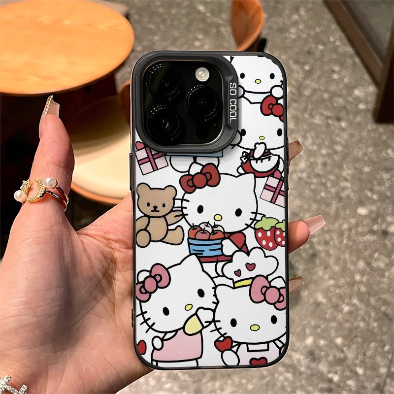 Apple iPhone 16 Pro Phone Case, TPU Shockproof, Stylish, Creative Cartoon Fruit Basket Bow Cat Anti-drop Phone Case - Image 1