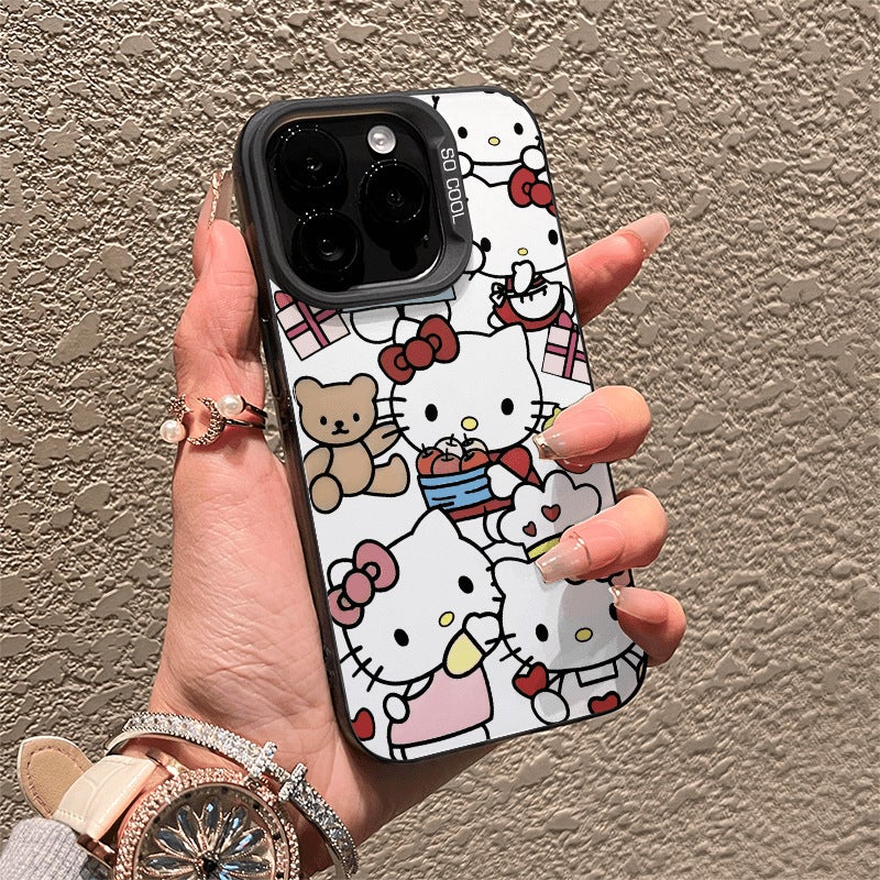 Apple iPhone 16 Pro Phone Case, TPU Shockproof, Stylish, Creative Cartoon Fruit Basket Bow Cat Anti-drop Phone Case - Image 2