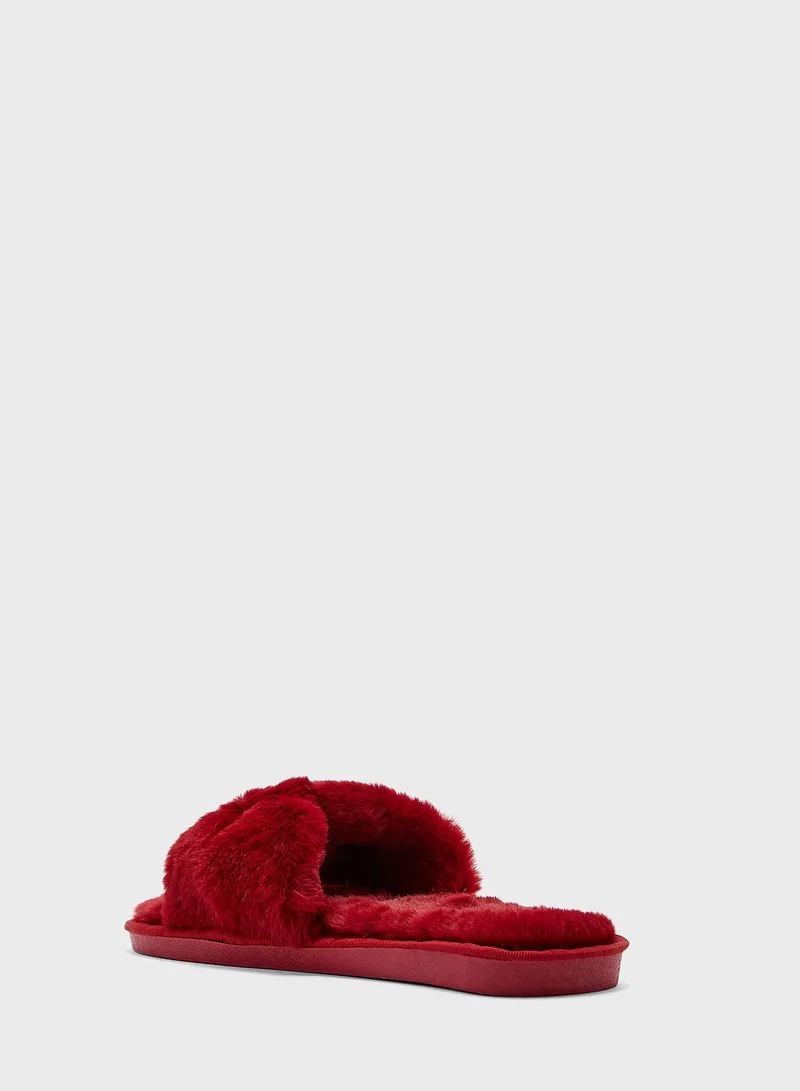 Ginger Bow Slippers