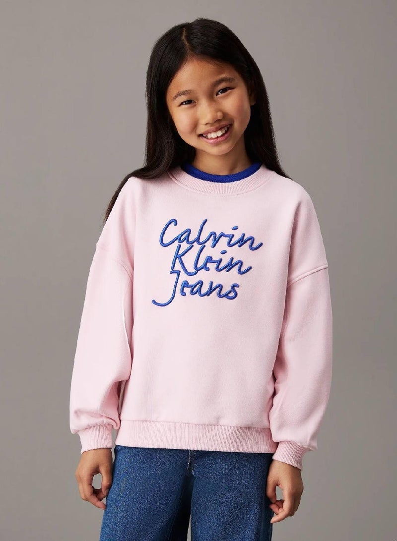 Calvin Klein Jeans Relaxed Logo Sweatshirt - Image 1