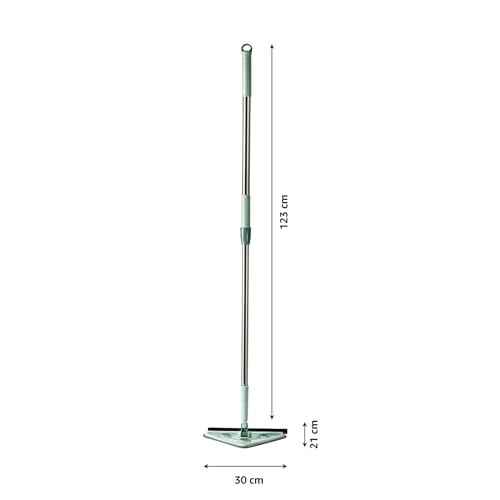 Suzec Rotatable Triangle Mop With Long Handle | Microfiber Floor Cleaning Brush | Glass Wiper Window Cleaner, Car Glass Scraper | Dust Mop - Image 4