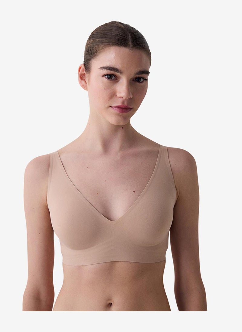 Penti Women Nude Beige Lifting Wireless Bra - Image 1