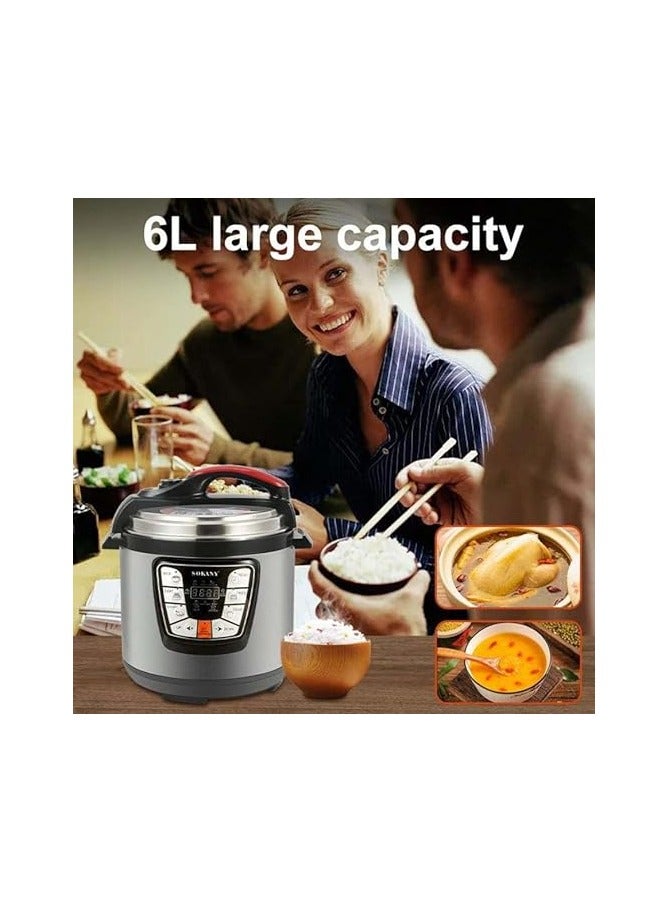 Sokany Multi-Function Pressure Cooker, 6L/1000W - (Sk-2401) - Image 3