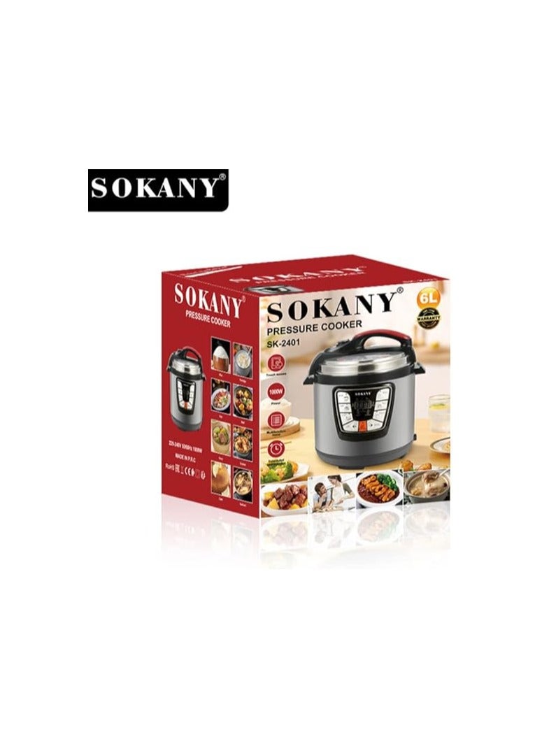 Sokany Multi-Function Pressure Cooker, 6L/1000W - (Sk-2401) - Image 5