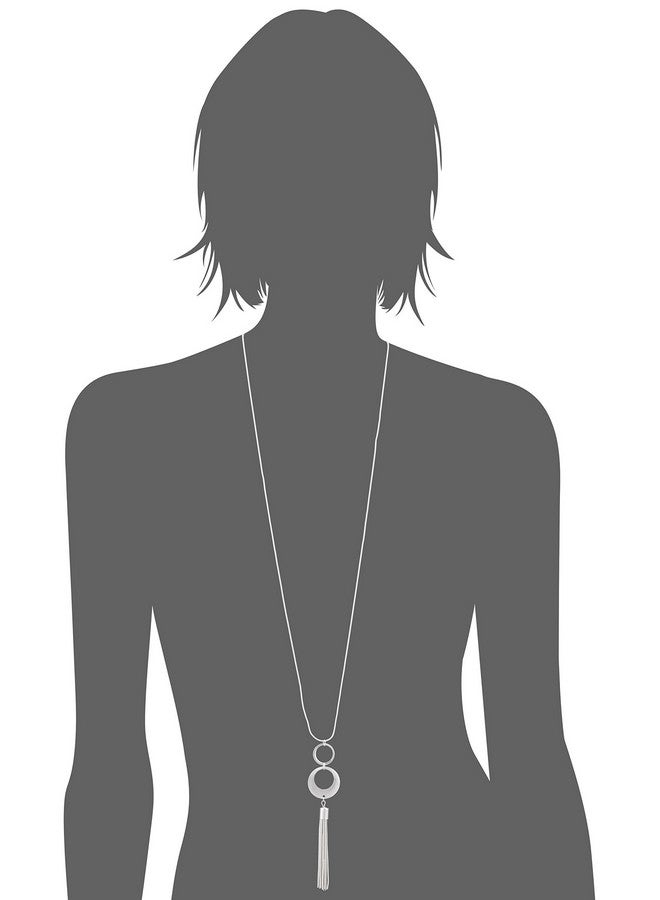 NINE WEST قلادة باندلتاسل فضية اللون بطول 36 إنش - Image 2