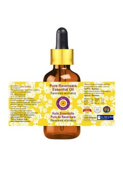 ديف هيربس زيت رافينسارا العطري النقي (رافينسارا أروماتيكا) مقطر بالبخار بقطارة زجاجية 50 مل  - Image 3