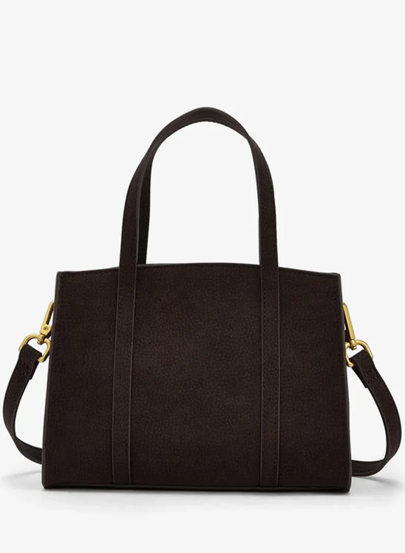 Celeste BROWN Textured Tote Bag With Double Handles for Women | Best Price UAE