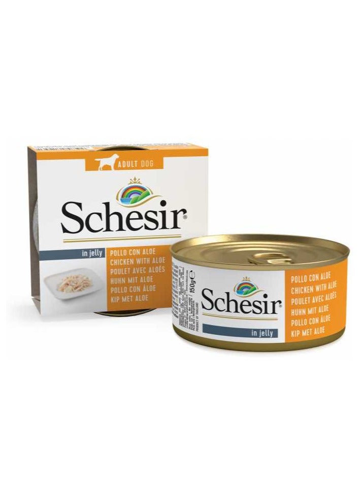 Schesir Dog Wet Food-Chicken Fillets With Aloe[Weight - 150g] - Image 3