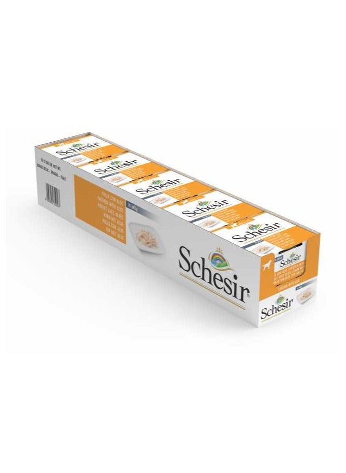 Schesir Dog Wet Food-Chicken Fillets With Aloe[Weight - 150g] - Image 4