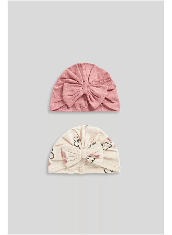 mothercare Turban Baby Hats - 2 Pack  - Image 1