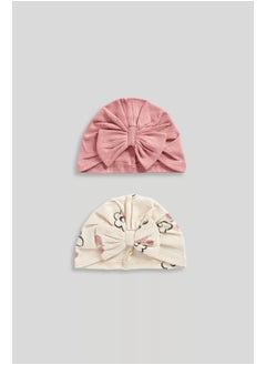 mothercare Turban Baby Hats - 2 Pack  - Image 2