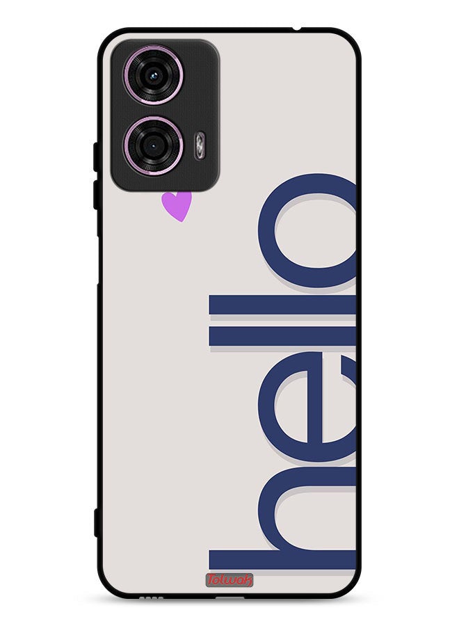 Tolwak Motorola Moto G24 4G Protective Case Cover Hello - Image 1
