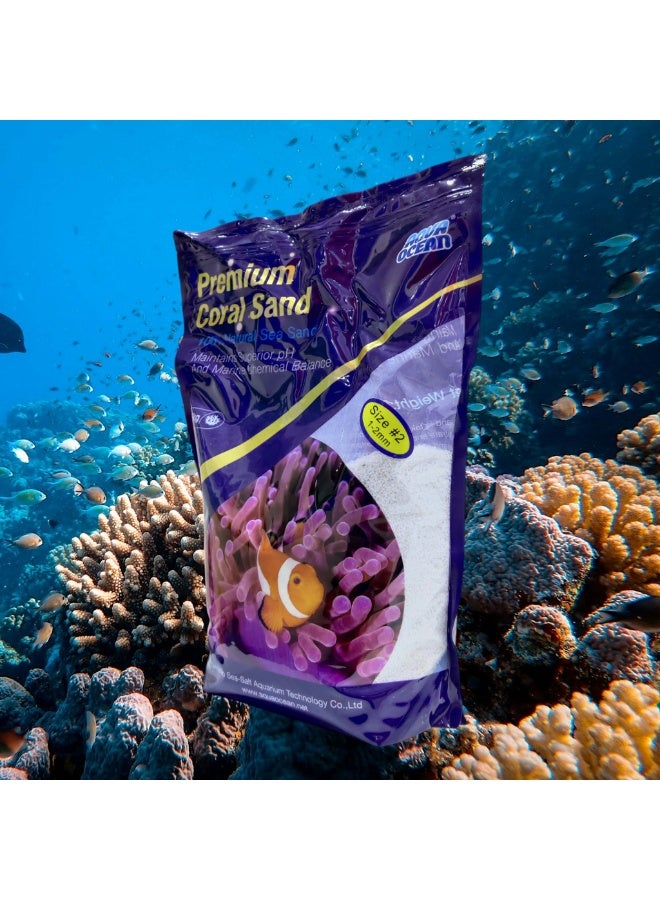 أكوا اوشين أكوا أوشن بريميوم رمل مرجاني مقاس-2 (1مم-2مم) [الوزن – 5 كجم] - Image 2