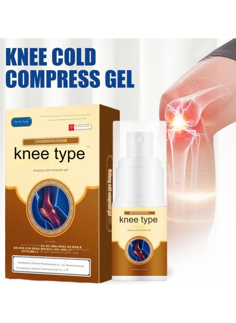 Knee Massager Joint Cold Compress Gel Knee Joint Pain Muscles and Bones around the Shoulder Cervical Spine Lumbar Pain Cold Compress White Bot 