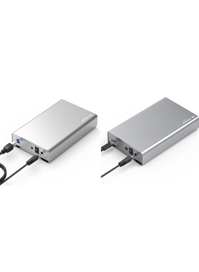Blueendless U35Q 3.5 Inch Full Metal Mobile Hard Disk Box Type-C/Usb3.0 SATA Serial Desktop PC External Hard Disk Box EU Plug (USB 3.0) - Image 2