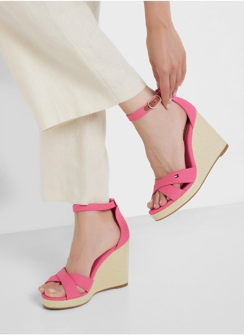 TOMMY HILFIGER HIGH WEDGE CRISS CROSS ESPADRILLES  - Image 1