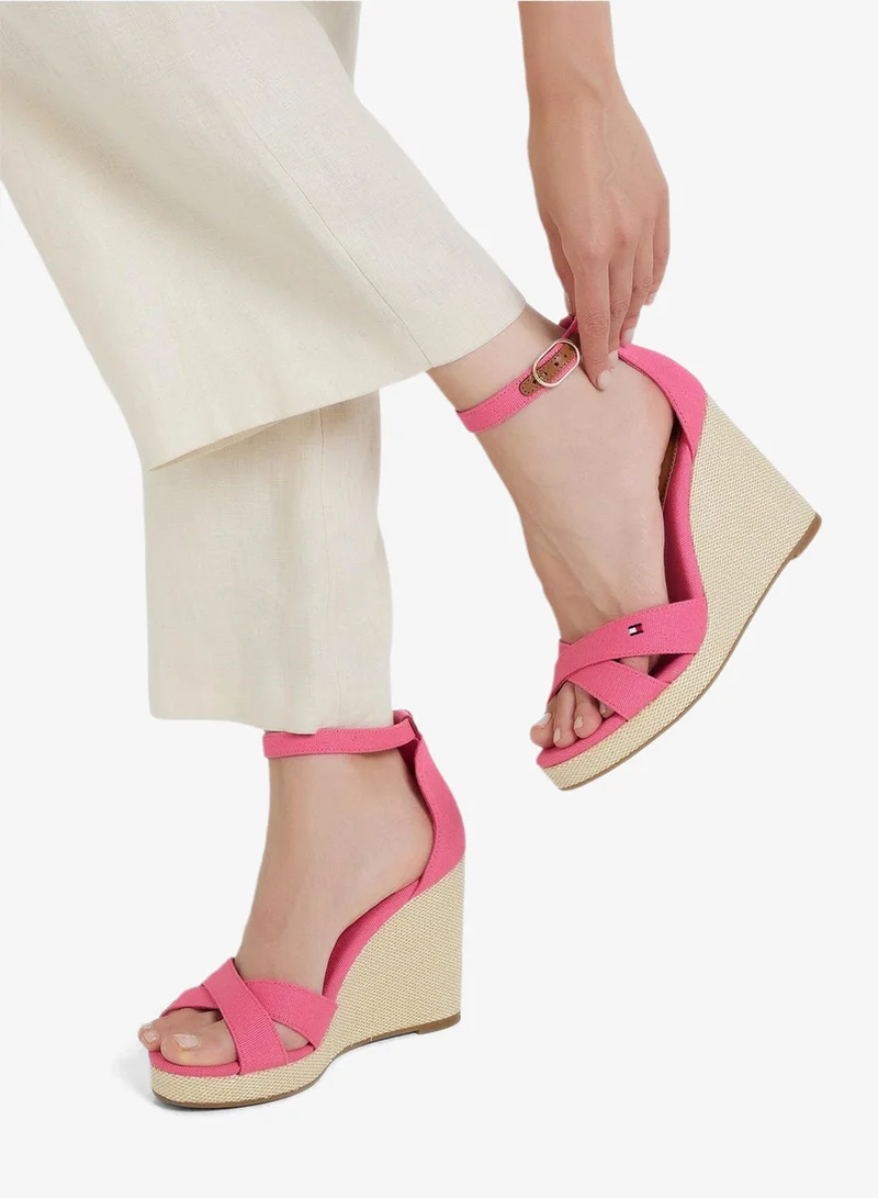 TOMMY HILFIGER HIGH WEDGE CRISS CROSS ESPADRILLES