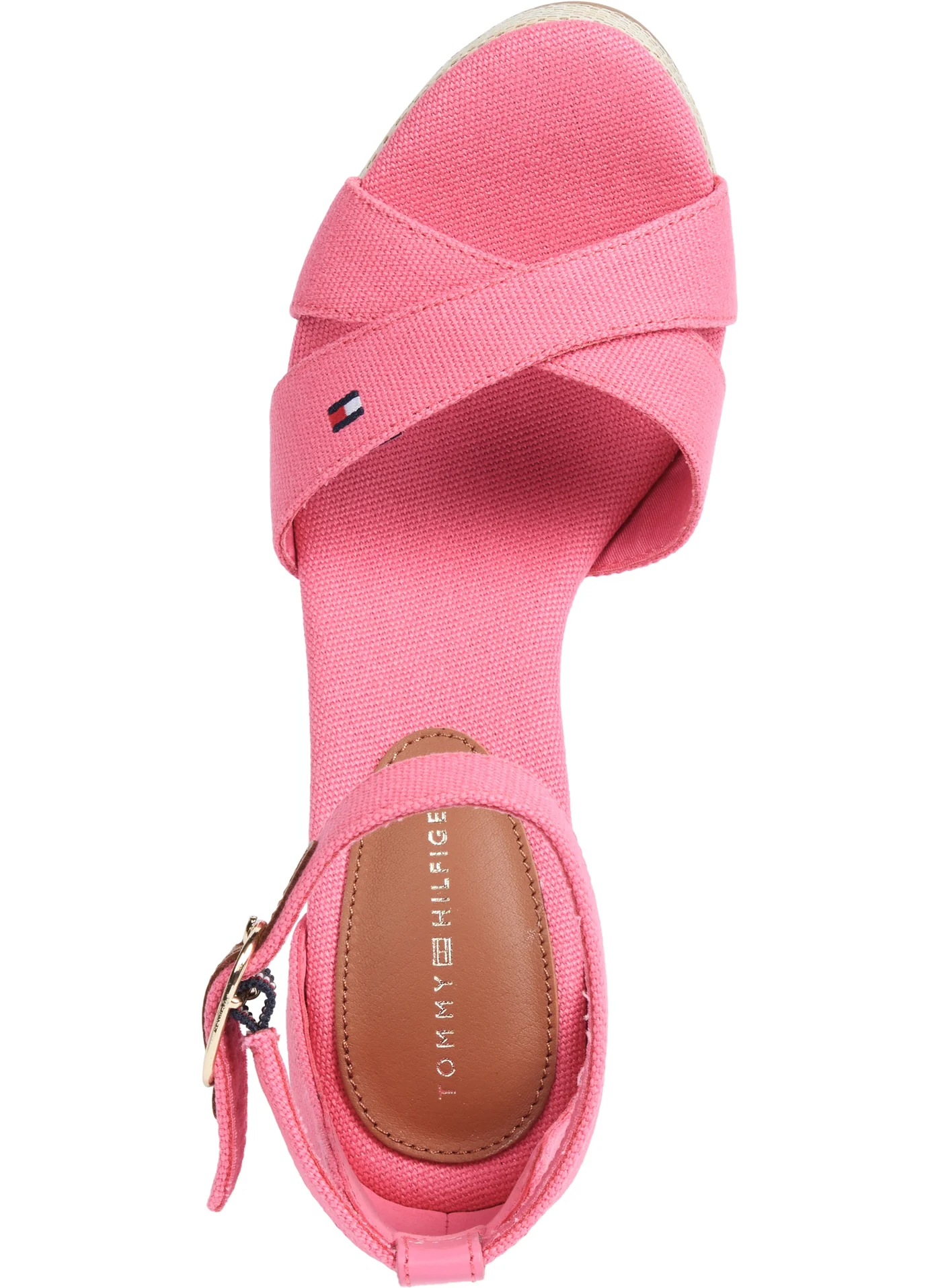 TOMMY HILFIGER HIGH WEDGE CRISS CROSS ESPADRILLES