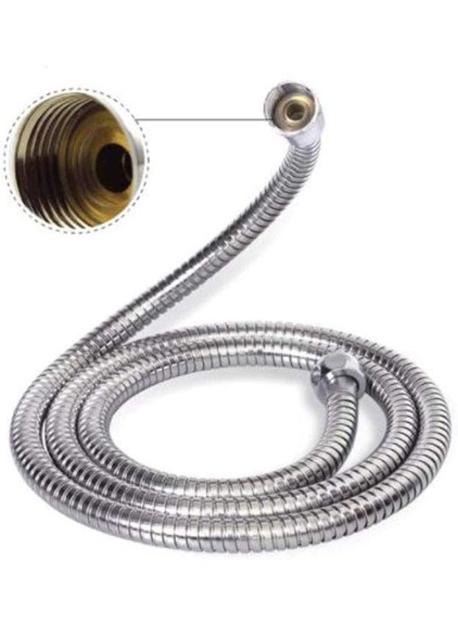 خرطوم دش سوبر تشارج من الفولاذ المقاوم للصدآ، قطعة واحدة بطول 1.5 م من ماووسون، فضي، 14 ملم × 6 ملم - Image 2