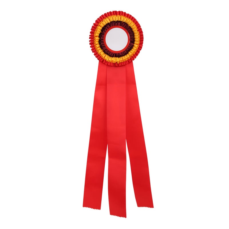 First Place Rosette: 1 Red Exquisite Ribbon Badge - Delicate Appearance Winner Medal for School Class Sporting Science Fair Competitions - Image 1