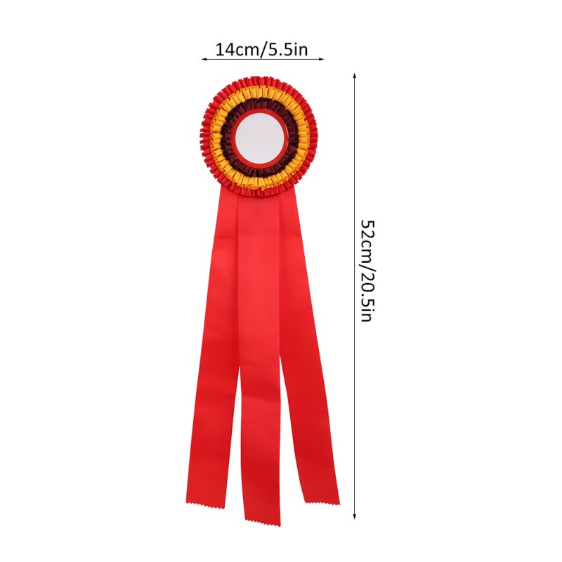First Place Rosette: 1 Red Exquisite Ribbon Badge - Delicate Appearance Winner Medal for School Class Sporting Science Fair Competitions - Image 5