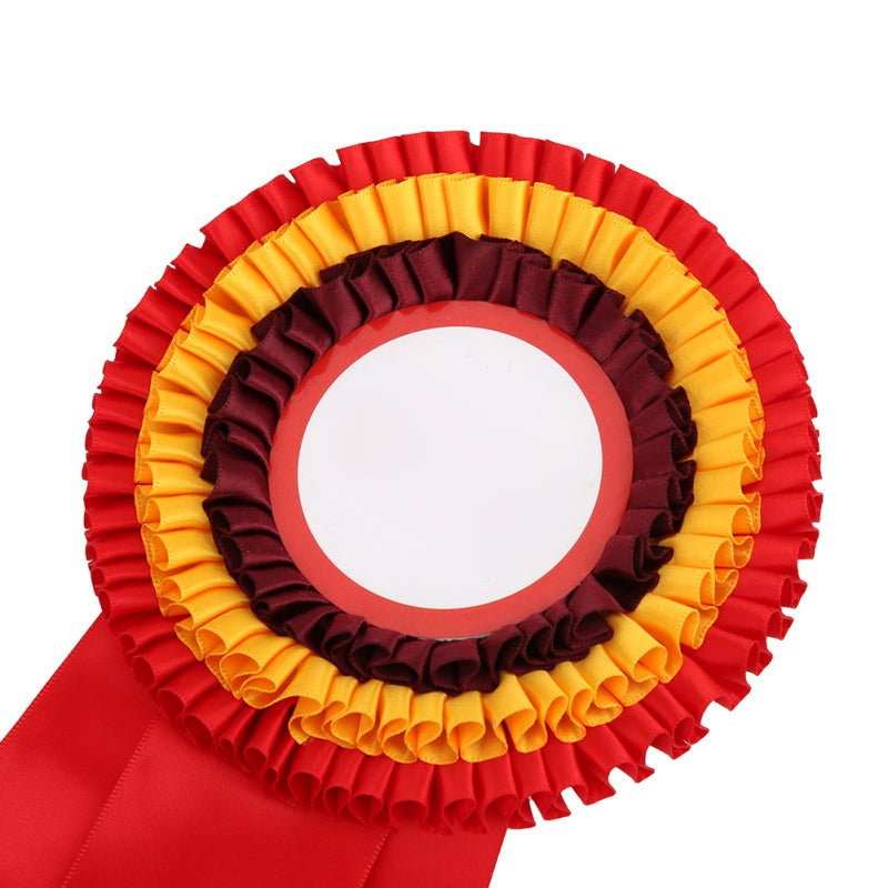First Place Rosette: 1 Red Exquisite Ribbon Badge - Delicate Appearance Winner Medal for School Class Sporting Science Fair Competitions - Image 3