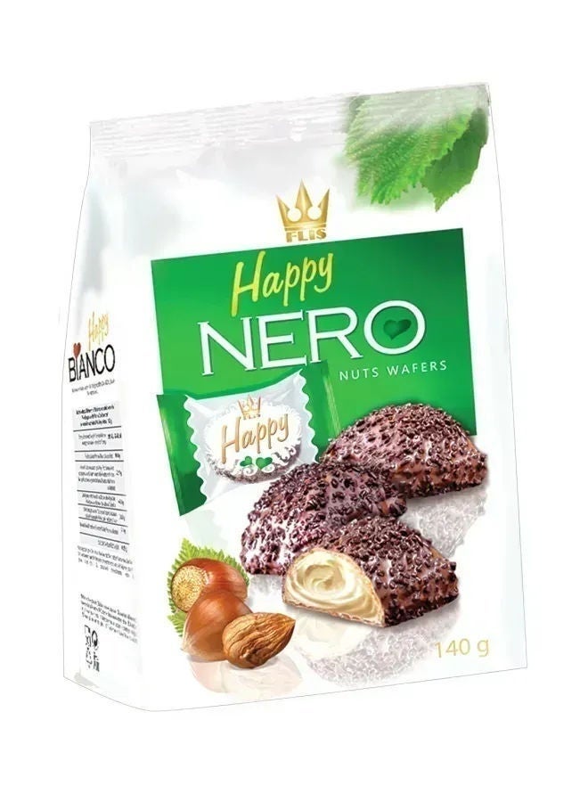 FLIS Happy Nero Nuts Wafers, Poland
