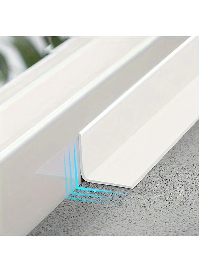 4 قطع شريط لاصق مانع لتسرب الماء ذاتي اللصق، قشر وطبق للحمام والمطبخ - Image 5