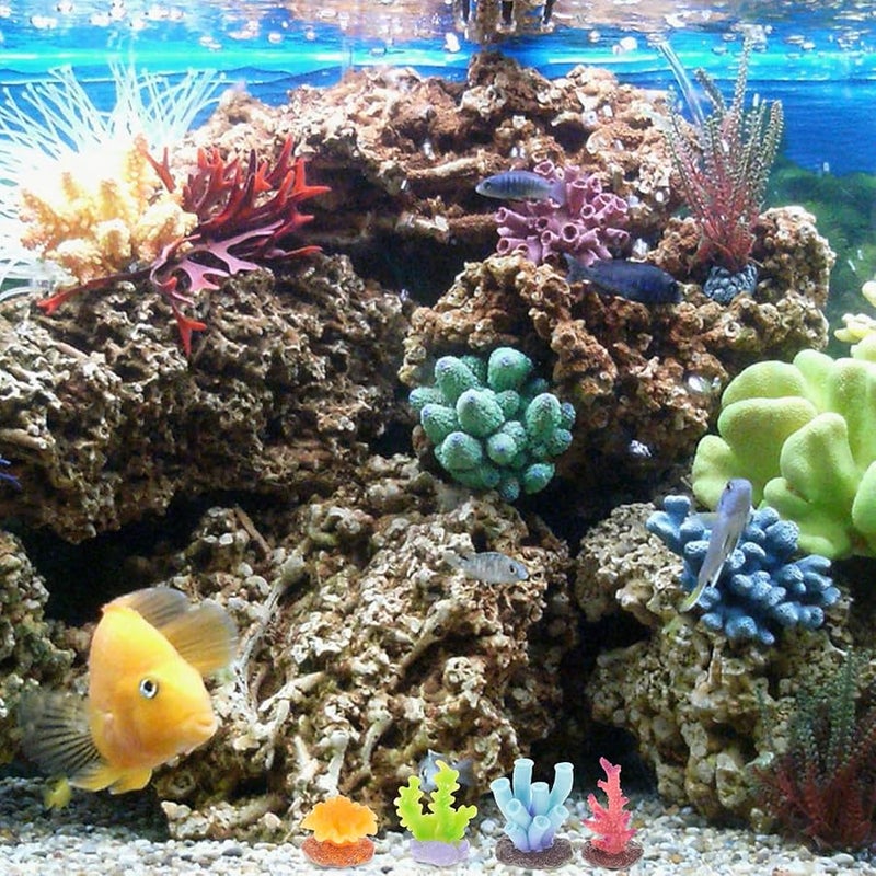 6Pcs Realistic Colorful Coral Reef Aquarium Decorations Fade Resistant DIY Fish Tank Ornaments - Image 5