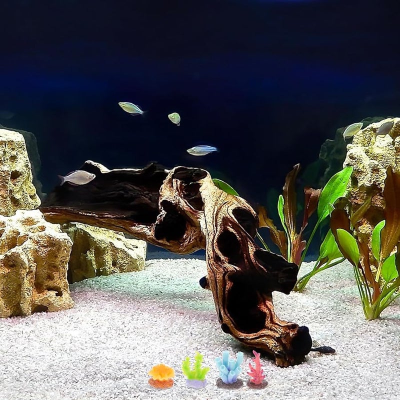 6Pcs Realistic Colorful Coral Reef Aquarium Decorations Fade Resistant DIY Fish Tank Ornaments - Image 4