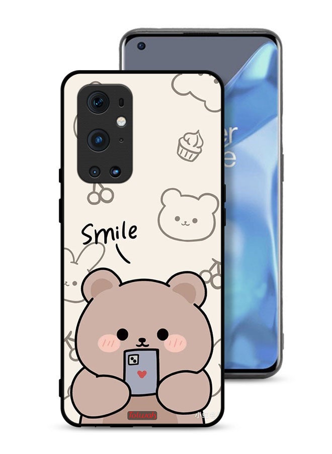 Tolwak OnePlus 9 Pro 5G Protective Case Cover Smile Bear Art - Image 1