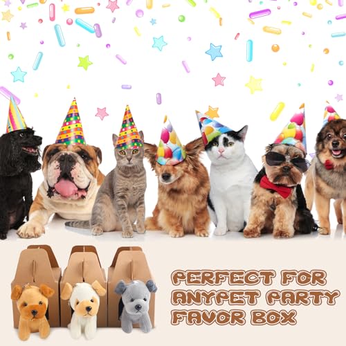Fainne 24 Pcs Party Favors Boxes Foldable Treat Gift Boxes Candy Goodie Cases Decorations Adopt Pet Gift for Birthday Wedding Bridal Shower Party Favors Classic - Image 5