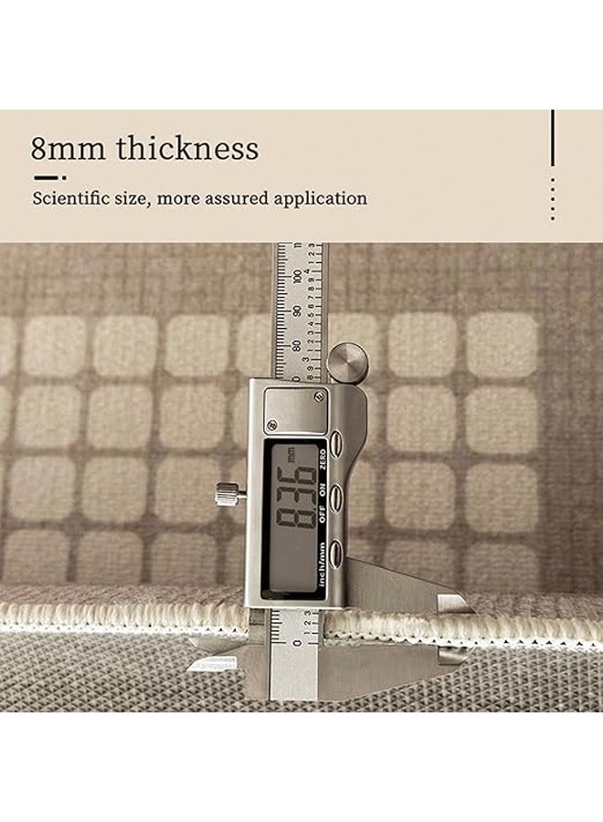 KLNAMAEAAN Simple Cream Large Area Fluffy Rug Carpet 240X360 CM  (Three Proof Cotton Based Loop Velvet) - Image 5