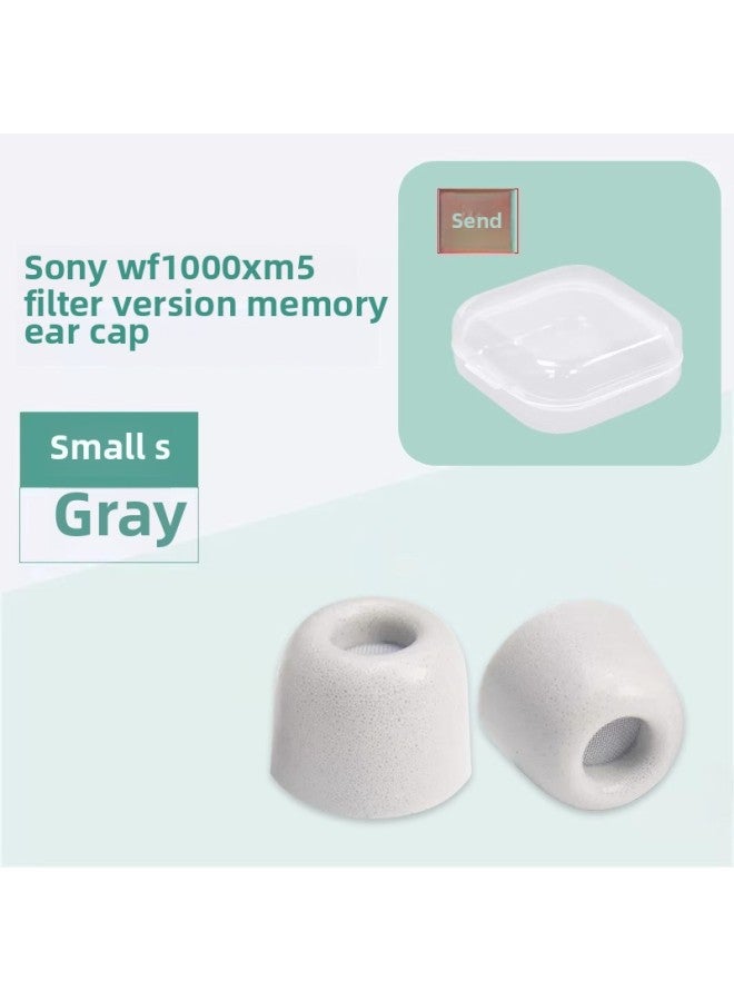 For Sony Sony Wf-1000xm5 Earplugs In-ear Bluetooth Headphone Case Memory Foam Filter Earcap Earmuffs-Color:Off-white Small Size (filter) Single-Model:wf-1000xm5 - Image 1