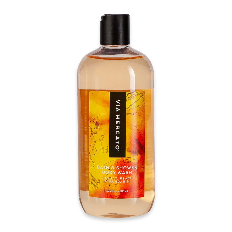 Via Mercato Via Mercato Bella Collection, Hydrates & Invigorates, Shower Gel, 500 ML, No. 1 - Loquat, Peach & Mandarin 