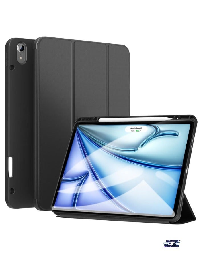 ELTRAZONE iPad Air 13 Inch Case M2 2024 – Smart iPad Case with Pencil Holder, Supports Pencil Pro and Pencil (USB-C), Touch ID Compatible, Auto Wake/Sleep Function – Durable, Stylish Protection for iPad Air 2024 - Image 1