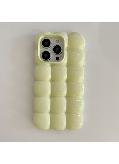 Ins Solid Color Macaroon Egg Phone Case For Apple 15Pro Max IPhone16 13 Wen 14-Color:XMR Egg Pale Yellow-Applicable Model:12pro Max (without Packaging)