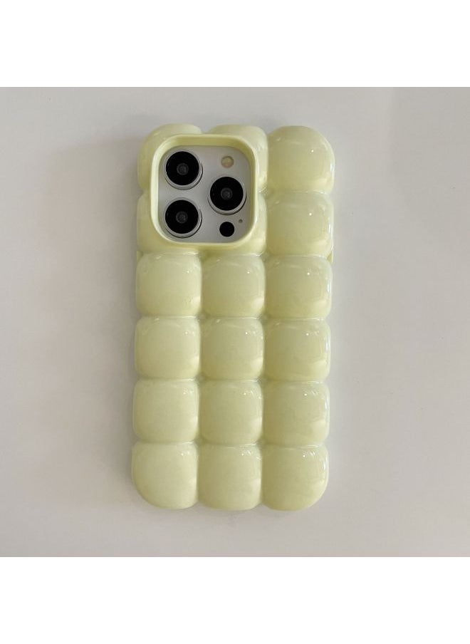 Generic - Ins Solid Color Macaroon Egg Phone Case For Apple 15Pro Max IPhone16 13 Wen 14-Color:XMR Egg Pale Yellow-Applicable Model:12pro Max (without Packaging) - Image 1