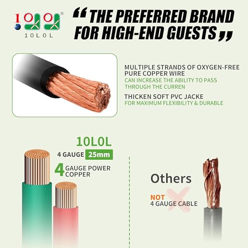 9.99WORLD MALL Golf Cart Battery Cable Set (Club Car DS) - Image 2