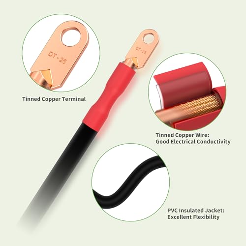 9.99WORLD MALL Golf Cart Battery Cable Set (Club Car DS) - Image 5