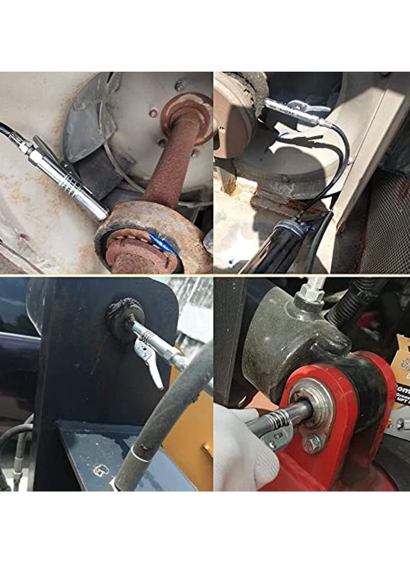 OIMG Grease Gun Coupler Fast To Lock And Release Grease Gun Universal Oil Filler 12000 PSI High Pressure Lubricant Gun Coupler 1/8" NPT Grease Gun Fitting  - Image 2
