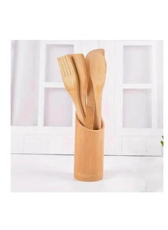 minqash A Set Of 4 Wooden Spoons With A Holder  - Image 2