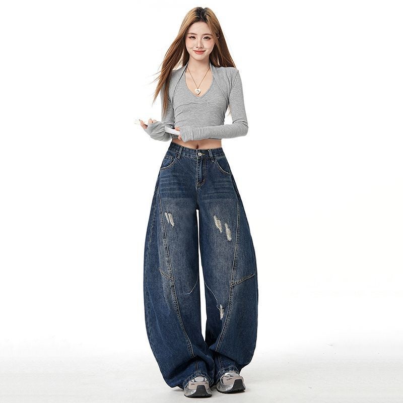 Unisex Casual Daily Denim Jeans - Image 3