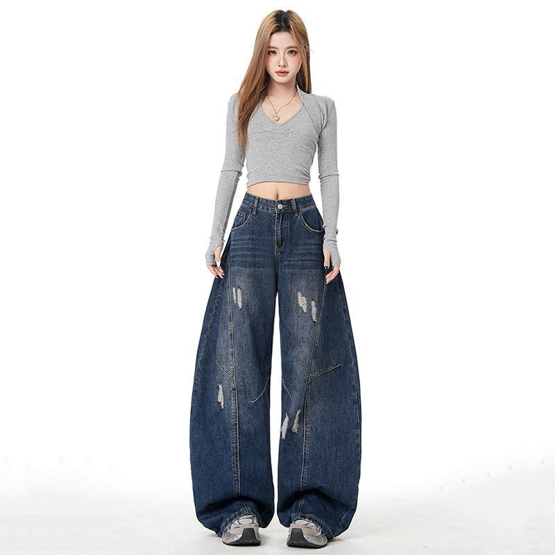 Unisex Casual Daily Denim Jeans - Image 2