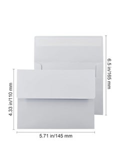 VANRA 150 Pack A2 Invitation Envelopes For 4.25X5.5 Greeting Cards Self Seal A2 White Envelopes Bulk Gummed Flap For Wedding Invitations  - Image 3