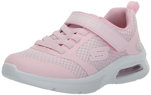Skechers Girls Microspec Max Sneaker, Light Pink, 13 Little Kid - Image 1