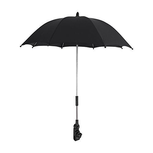 Keenso Beach UmbrellaSun UmbrellaUmbrella StrollerBaby Stroller Umbrella ParasolUV Sun Umbrella with Clamp for Trolley Wheelchair - Image 1