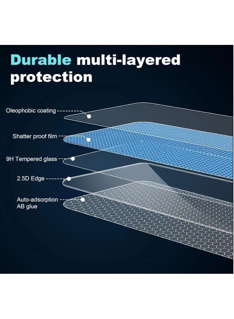 حماية زجاج مقسى وعدسة كاميرا 2 في 1 لهاتف Realme C75، وضوح عالي 9H صلابة [صديق للحافظة] فيلم خالي من الفقاعات - Image 5
