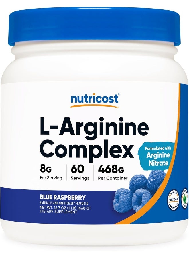 Nutricost مجمع L-أرجينين من نوتريكوست (توت أزرق، 60 حصة) - Image 1