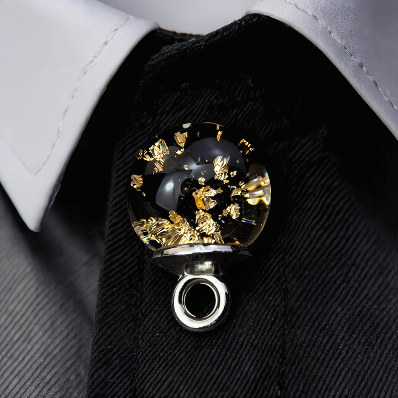 Large Sewing Eye Glass Gold Buttons No Snag No Rust for Hanfu Qipao - Image 4